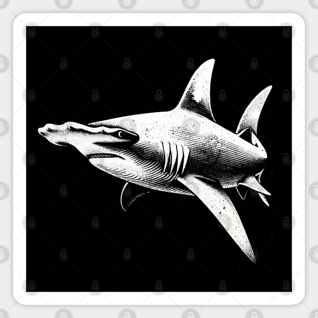 Majestic Shark Encounter: Sea Life Lover's Tee Magnet by Klimek Prints